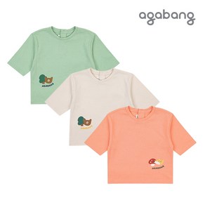 아가방 NC엑스코점 40% 강추! 데일리로 편하게 입기좋은! 심플한 디자인에 귀여운 프린팅으로 포인트를 준 세가지컬러 리프7부티셔츠! 간절기템! 외출복! 놀이복! 등원복