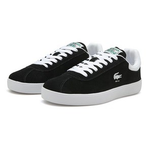 에스마켓 S마켓 라코스테 LACOSTE BASESHOT 223 1 SFA 7-46SMA0065 BLK/WHT 베이스샷 스웨이드 레더스니커즈 가죽스니커즈 레더스웨이드신발