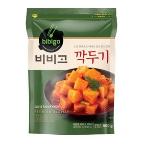 CJ제일제당 쏘울푸드 비비고 깍두기 500g 완내스 발효식품 간편식 캠핑요리 김장재료 도시락반찬 풍미업, 1개