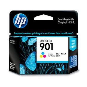 HP No.901 정품 잉크 CC656AA, Cyan, Magenta, Yellow, 1개