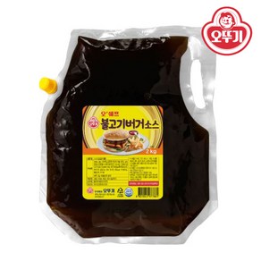 오뚜기 오쉐프 불고기버거소스, 2kg, 4개