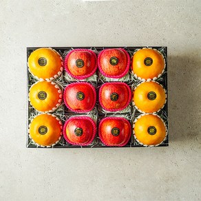 [인기] 프리미엄 명품 안성꿀배&사과 선물세트, 1세트, 4.5kg (배6과, 사과7과)