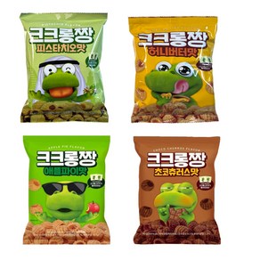 유통기한 임박 크크롱짱 애플파이맛+허니버터맛 +초코츄러스맛+피스타치오맛 / 총, 4개, 90g