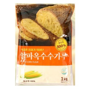 새롬푸드 맛좋은 알파옥수수가루, 1kg, 5개