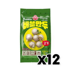 오뚜기 고기버블만두 간편조리 즉석만두 168g x 12개