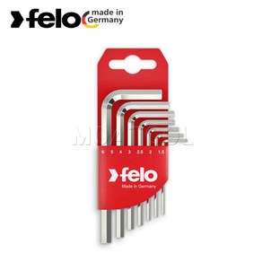 펠로 345 007 11 1.5-6mm 7PCS 숏육각렌치 L렌치 6각 독일 FELO, 7개