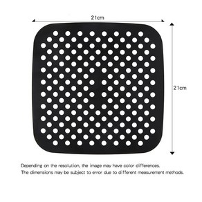 에어 프라이어 라이너 붙지 않는 실리콘 매트 내열성 세척하기, 1개
