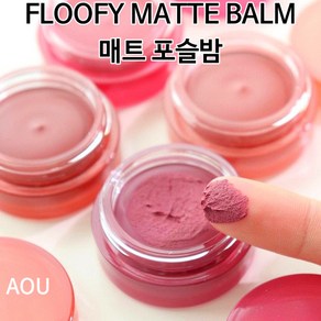 [에이오유]AOU FLOOFY MATTE BALM 매트 포슬밤 4.5g CORAL / FALLEN LEAF / COTTON / COLD 무드립 고농축 고발색 웜톤 쿨톤 틴트