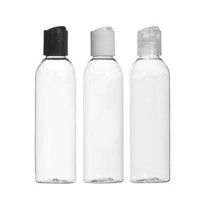 프레스캡 120ml 150ml 200ml 250ml 300ml 500ml 똑딱이캡 공병 화장품, 200ml 투명용기, 검정캡, 1개