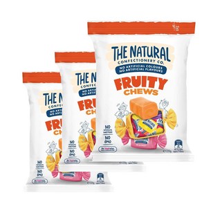 더 내츄럴 프루티 츄 롤리 젤리 The Natual Confectioney Co Fuity Chews Lollies, 180g, 3개