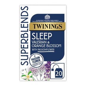 Twinings Valeian & Oange Blossom 트와이닝 슈퍼블렌드 슬립 발레리안 & 오렌지 블러썸 30g 20개입 2개