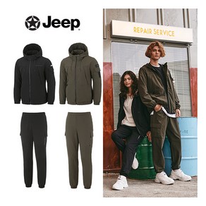 [지프] ○ JEEP 남성 23FW 소프트 웜 우븐 셋업 2종 (자켓+팬츠)