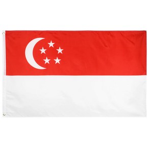 싱가포르국기 90x60cm 싱가폴 국기 세계국기 flag 동남아시아 동남아 다문화 singapoe flag 아세안 asean, 색상, 2개