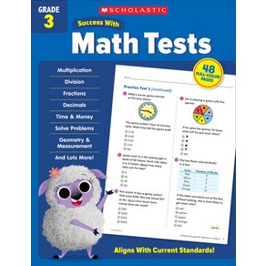 (영문도서) Scholastic Success with Math Tests Grade 3 Paperback