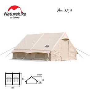 네이처하이크12.0 NH20ZP010 타프 Natuhike Natuehike in stock 에어 텐트 에어 12.0 야외 캠핑 코튼 텐트 글램핑 텐트 빠른 배송 nh 텐트, 12.0/(3-4인용 시트미포함)