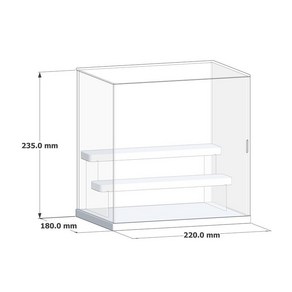 쟈오시 다층 대용량 아크릴 케이스 보관함 전시장 진열대, 1개, 3단 220