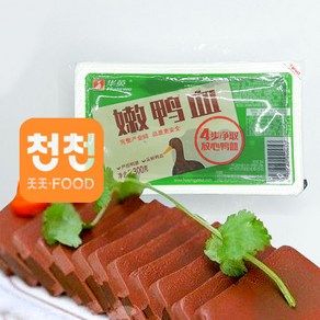 중국수입 살균진공 오리피 300g 요리용 오리선지