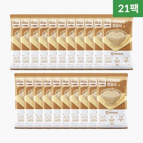 [하이독] 강아지 화식 자연식 특식(캥거루 현미북어 칠면조 오리불고기 한우파스타 연어크림파스타 야채퓨레) 사료 50g (+옵션 7팩/21팩), 21팩, 북어