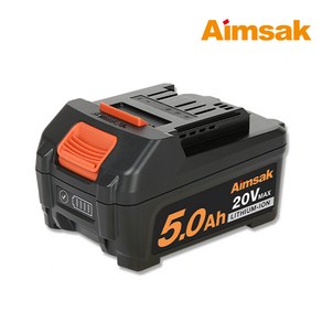 아임삭 충전 배터리 20V MAX 18V 5.0AH B50L18EF, 1개