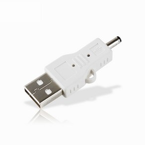 Coms USB2.0 to DC 3.5x1.3mm 전원 젠더/IT643/DC5V 전원 충전시 사용/외경 3.5mm 내경 1.3mm 구성, 1개