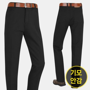 남성 밑위 긴 데님 기모 면바지 BJ800 중년 겨울 국산