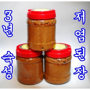 [방부제없음] 3년숙성 찰보리 재래된장, 2개, 1kg