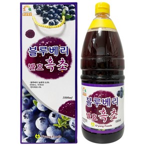 오양식품 블루베리 발효 흑초 현미발효 과일흑초, 1.8L, 1개