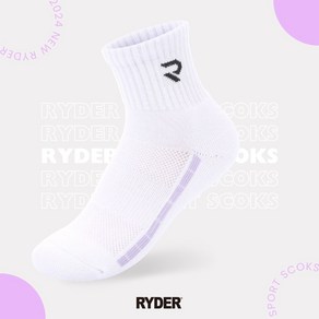 라이더 RYDER 여성 중목 스포츠양말 배드민턴 탁구 스쿼시