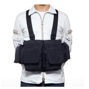 뉴스웨어 다큐멘터리 Newswear Men's Documentary Chestvest 카메라 가방 조끼 체스트 베스트 렌즈 파우치 프레스 조끼 촬영 (블랙 카키 그레이 색상)