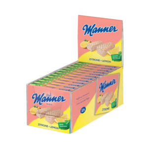 마너 Manne 레몬 크림 비건 와플 웨하스 75g x 12팩 독일 오스트리아 과자, 12개