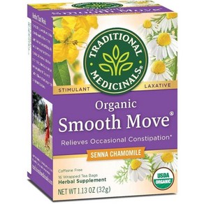 Taditional Medicinals Oganic Smooth Move 카모마일 완하