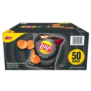 레이스 바베큐 포테이토 칩 50개입x28.3g Lay's Barbecue Potato Chips 50ct