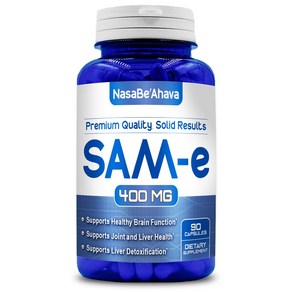 NASA Beahava 아데노실 메티오닌 SAM-e 400mg 90캡슐 Pue Supplement, 90정, 1개