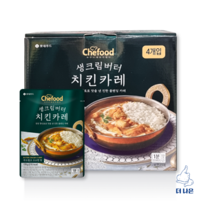 쉐푸드 생크림버터 치킨카레, 170g, 4개