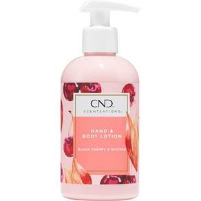 일본직발송 6. CND(시에누디) CND 감각 핸드 바디 로션 블랙 체리 육두구 245ML 젊음 블랙 체리 육두구, One Size, One Colo, 1개