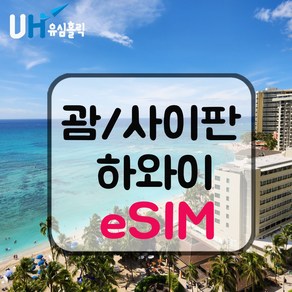 eSIM 하와이 괌 사이판 이심 e심 유심 태교여행 신혼여행 무제한 데이터