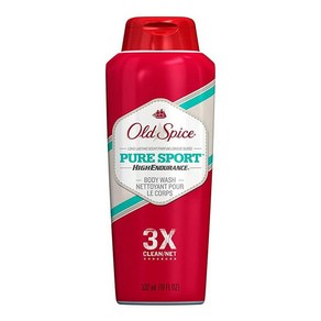 Old Spice High Enduance 남성용 바디 워시 퓨어 스포츠 - 532ml / 18액량 온스 x 4팩 192435, 1개