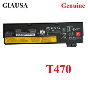 호환 노트북배터리새로운 최고의 Lenovo ThinkPad T470 T480 T570 T580 P51S P52S 01새로운427 01새로운423, 02 2100mah