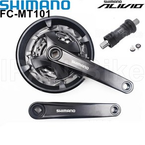 Shimano ALIVIO FC-MT101 크랭크셋 2x9 3x9S FC MT101 170mm MTB 자전거 체인휠 44-32-22T 40-30-22T 36-22T, 1)MT101 36-22T, 1개