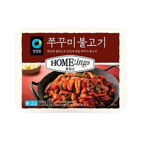 청정원 간편식 홈파티 호밍스 쭈꾸미불고기 복날 원기회복 반찬 손님대접 550g, 3개