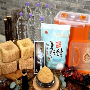 안동제비원 전통메주 담그기 세트 (4kg) / 사은품 : 안동제비원 생수 2L x 6병 + 누름독포함