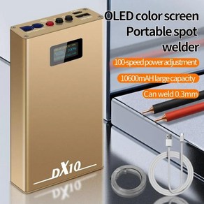 미니 스폿용접기 휴대용 OLED 조절식 호환 배터리 스폿 용접기 DX10 18650 8awg 펜용 용접기 도구 0.12mm 0.15mm 니켈