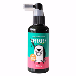 치카치카쿨 100ml * 1개. 강아지 고양이 뿌리는 치약 잇몸건강특화 충치예방 강아지입냄새 손쉬운 치아관리, 1개