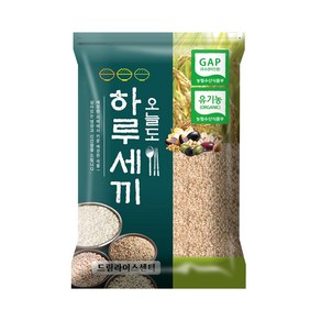 유기농 찰현미 4kg 최근도정 잡곡, 유기농찰현미4kg, 1개