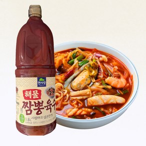 면사랑 해물 짬뽕육수 짬뽕베이스 짬뽕국물 해물탕육수 육개장육수 순두부찌개육수 짬뽕밥육수, 3개, 1.8L