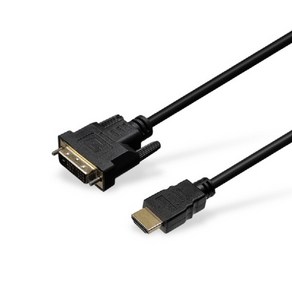 PC 노트북 입력 DVI-D 18핀 1핀 싱글 링크 to 출력 HDMI 모니터 연결 변환 케이블 1M, 1개