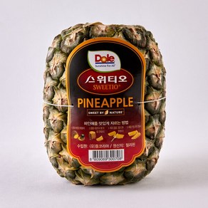 [돌] [Dole 본사직영] 스위티오 파인애플 4개 3.2kg (개당 800g 내외), 800g(1개)