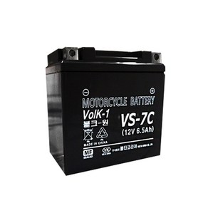 VS-7C 12V 6.5Ah 오토바이 배터리 PCX125 줌머 비트100 스쿠피 밧데리