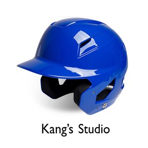 강스 유소년 타자헬멧 양귀 로얄블루 검투사 장착가능 KANG`S STUDIO 야구 헬멧, 1개