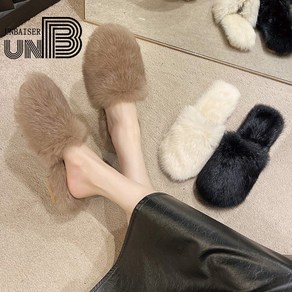 UNBAISER 퍼슬리퍼 진주라인 블로퍼 뮬 K1212NJ737